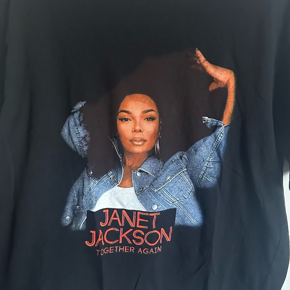 Black Janet Jackson Graphic T-Shirt